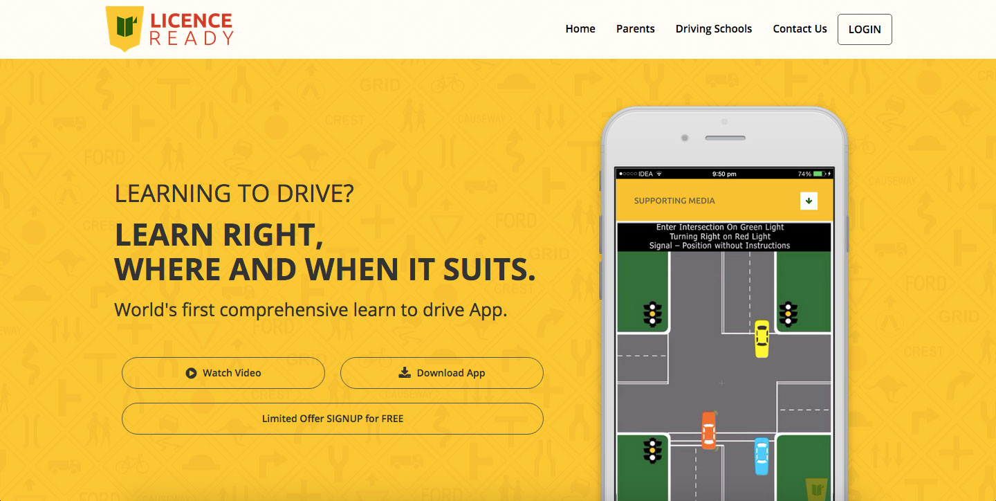Licence Ready site design